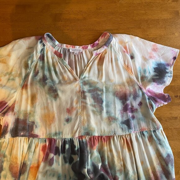 Size Large Westbound soft wash tiered dress - Picture 3 of 13